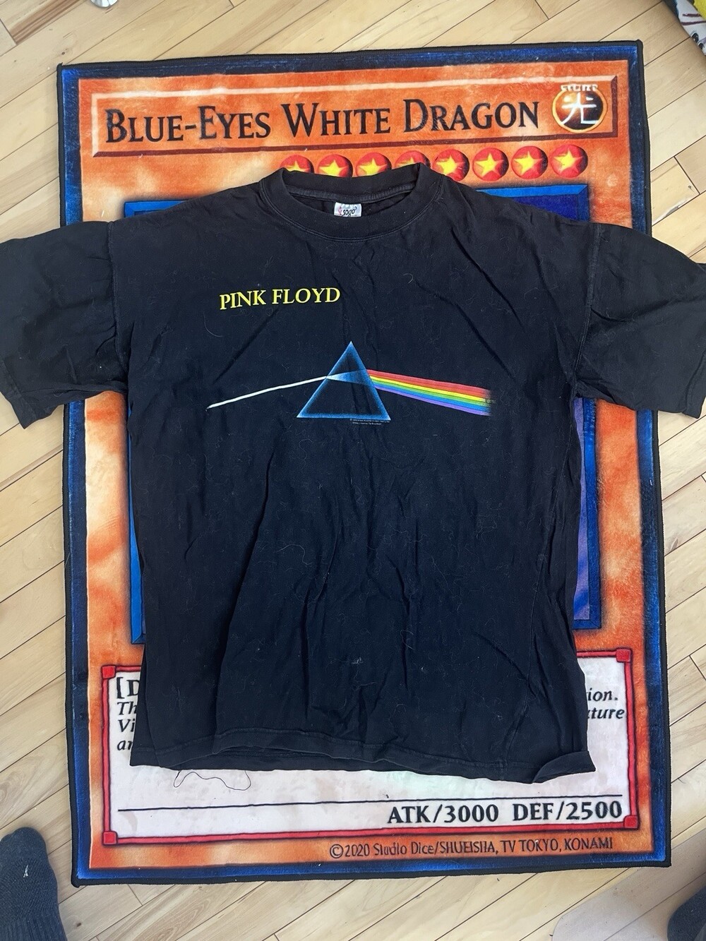 PINK FLOYD Vtg Band T-Shirt 1992 PRISM Dark Side of Moon BROCKUM L Promo Tee